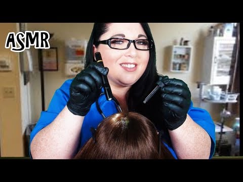 ASMR Doctor Scalp Check and Treatment Roleplay (Soft Spoken) (Real Hair, Gloves, Light Triggers)