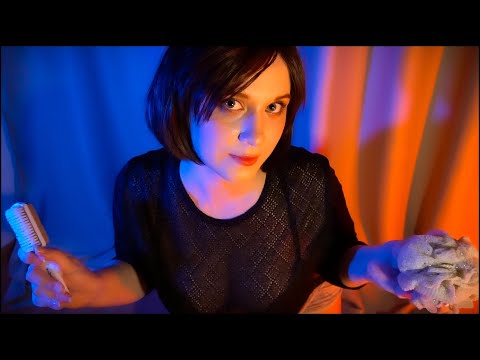 АСМР МОЮ ТВОИ НОЖКИ | ASMR WASH YOUR FEET | ROLEPLAY