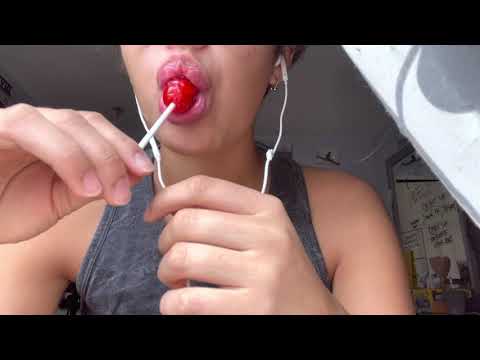 ASMR- LOLLIPOP, GUM CHEWING, NO TALKING