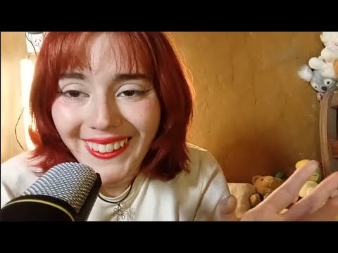 ASMR 🇦🇷 MAQUILLAJE EN SUSURROS y sonidos cosquillosos ❤️💖