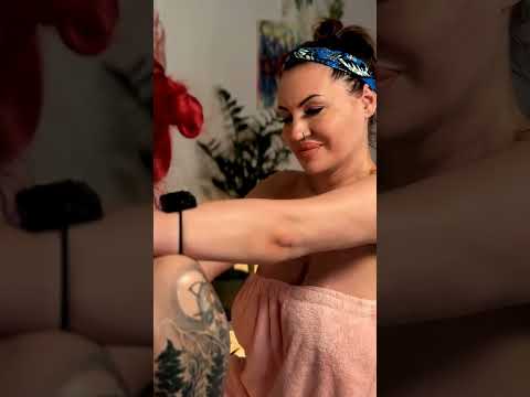 Watch as Mira smooths warm oil over the client's arm, easing tension with firm pressure and a cool t