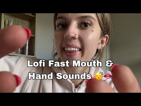 ASMR| Fast & Aggressive LOFI Mouth Sounds, Hand Sounds & Lens Tapping| NO TALKING