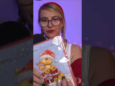 ASMR Teaching You German ~Christmas~ Vocabulary (with fitting Triggers) 🎄 Pt. 2 #asmr #shorts