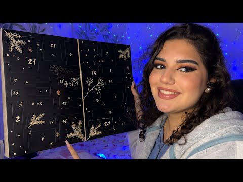 ASMR | ABRIENDO UN CALENDARIO DE ADVIENTO DE MAQUILLAJE ❤️🎄✨