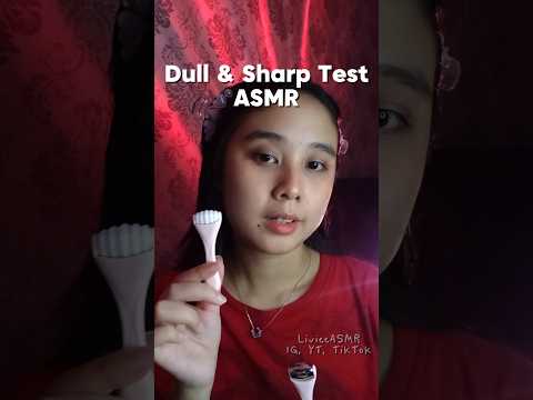 ASMR Sharp or Dull Test ❤🪚🔮 #asmr #sharp #dullskin #sharpordull #asmrfocus #focus #focusasmr