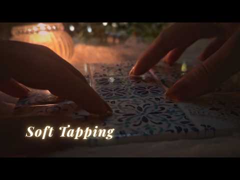 ASMR Soft & Slow Tapping✨ Delicate Relaxation🕊️(with BGM)