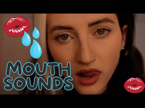 ASMR MOUTH SOUNDS | kissing, tongue, spit, wet noises, minimal talking