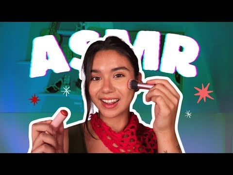 ASMR: TE MAQUIANDO PARA O NATAL 🎄✨💄