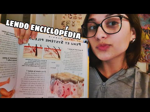 ASMR LENDO ENCICLOPÉDIA (CORPO HUMANO)📒❤️