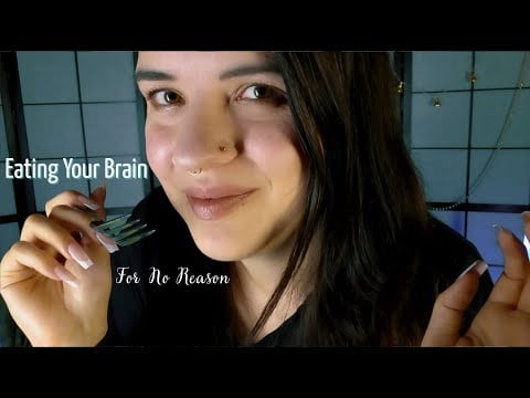 ASMR | Eating Your Brain :o | Mouth Sounds & Scalp Touching