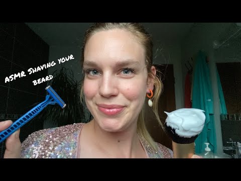 [ASMR] Shaving your beard 🪒 ( Relaxing shaving sounds, Face wash )