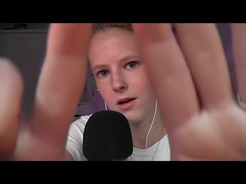 ASMR~ Trigger Words (cupcake, stipple, relax) | close up whispering, hand sounds, hand movements
