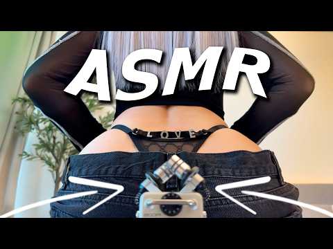 ASMR BEST SOUNDS of Jeans Back and Fabric Scratching Sounds | No Talking ⚡️