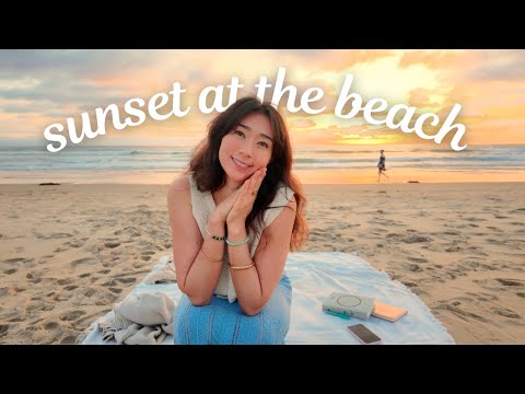 Wanna Watch the Sunset With Me? (ASMR ocean ambiance for relaxation, sleep, & studying)