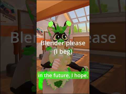 BLENDER REALLY ADDED THIS?! #blender #furry #avatar #facts