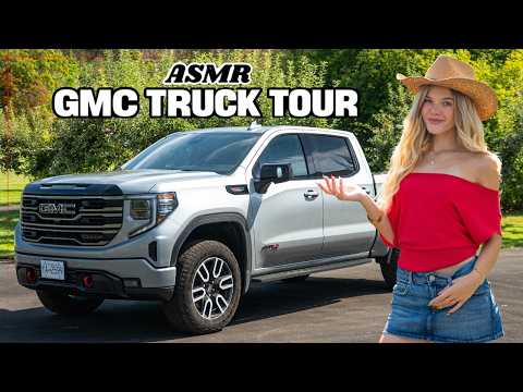 ASMR Truck Tour | GMC Sierra 1500 AT4 🌾 (tapping, buttons, etc)