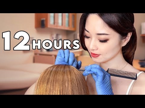 ASMR The Ultimate Sleep Treatment for Insomnia ~ 12 Hours of Hair Treatments