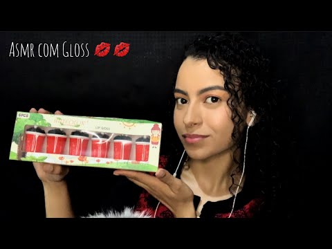 ASMR/ TESTANDO GLOSSES COM FORMATOS DIFERENTES P.4- TESTEI TODOS OS GLOSSES “COCA COLA” 💋💄