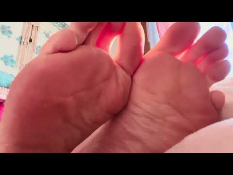 ASMR bare feet whispering relaxing