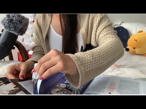 ASMR | *high intensity* out of control fast page turning, LOTS of finger licking, glossy magazine #1