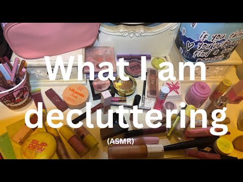 ASMR declutter throw out vlog (goodbye friendly makeup)!