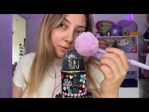 ASMR doing Olivia’s top 5 fav triggers! 💗 ~tapping, tracing, mic brushing, keyboard~ | Whispered