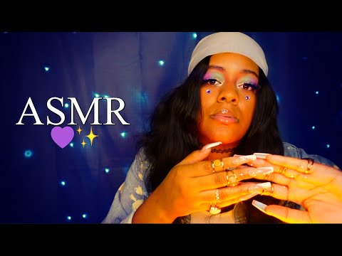 ASMR - FAST RING FINGER FLUTTERS & NAIL CLICKS 💜✨(UNPREDICTABLE TRIGGERS✨)