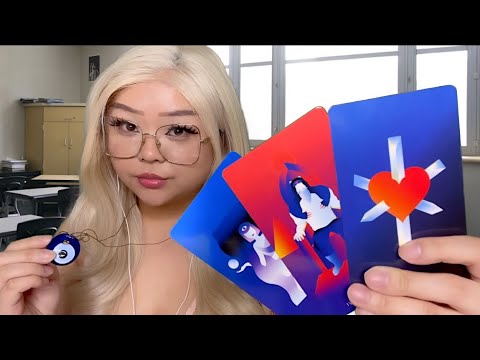 ASMR Popular Girl Gives You A Tarot Reading In The Back Of The Class