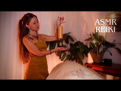 Full Body ASMR Reiki to Release Pain & Tension 🌿Crystal Healing, Chakra Clearing & Deep Relaxation 
