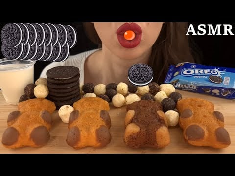 ASMR | Eating Oreo With Milk, Chocolate Crunchy Balls | CRUNCHY SOUNDS | No Talking | Lady M. ASMR