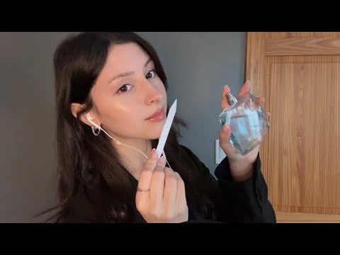 ASMR PERFUME SHOP 🫧🧊♡ spritzing some fragrances for you 