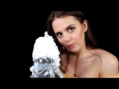 ASMR Shaving Cream on Mic 🎙 (Crinkles, Brain Tingling) 🤤