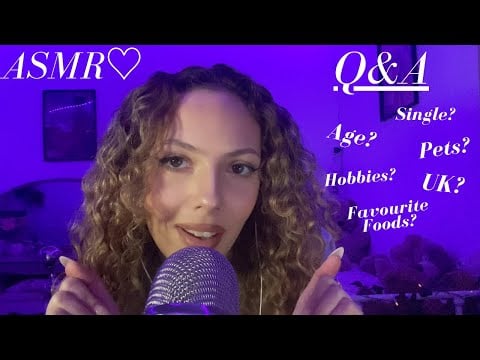 ASMR| Q&A💜✨ (whispering and Mouth sounds)