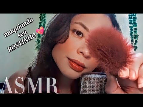 ASMR: MAQUIANDO SEU ROSTINHO SUAVEMENTE ATÉ QUE DURMA 😴💆