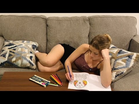 (ASMR) Watch Me Color - Relaxing Sleep Video