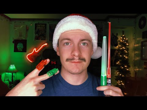 [ASMR] Red & Green Christmas Light Triggers | Visual ASMR Triggers