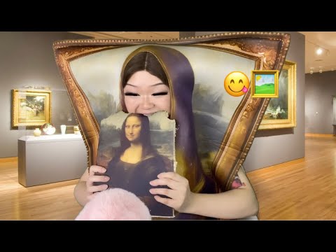 ASMR mona lisa eating the mona lisa 🤤🖼️👩🏻‍🎨(realistic)