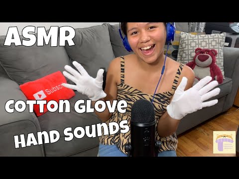 ASMR Cotton Glove Sounds | Flutter Finger & Hand movement Tingles