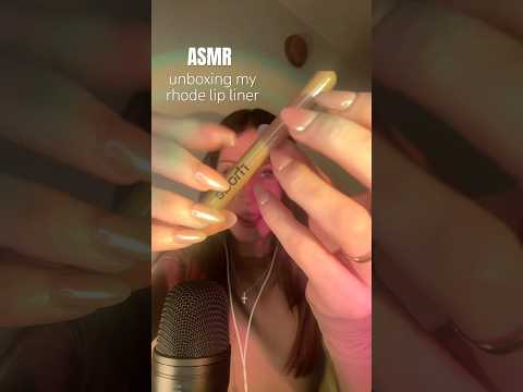 ASMR unboxing my rhode lipliner #asmr #asmrunboxing #asmrsounds