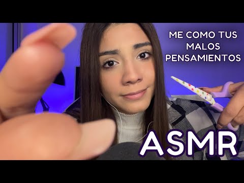 ASMR ESPAÑOL / Te COMO TUS ENERGÍAS NEGATIVAS + FRASES POSITIVAS