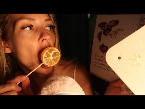 #ASMR | Reading From My Motivational Journal While Licking a Lollipop 🍭✨📓  | Layered & Not Layered