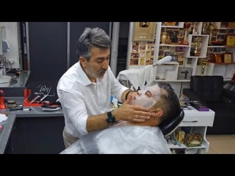 ASMR MANUAL MASSAGE THERAPY. RELAXING HAIR AND BRAVE CUTTING WITH ZAZA MACİNE