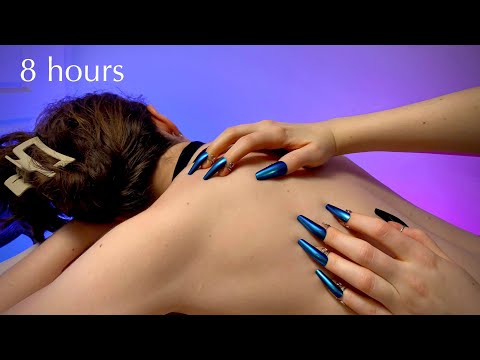 BEST ASMR🌸 8HR LOOP, BACK SCRATCHES, For sleep and Relaxation