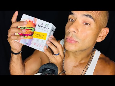 FAST aggressive ASMR TAPPING on VEGAN 🌿 foods