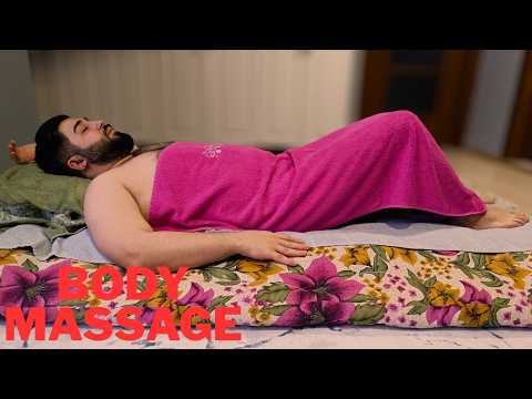 ASMR TURKISH AMAZING FULL BODY MASSAGE-CHEST,LEG,FOOT,ARM,BACK,ABDOMEN,BELLY