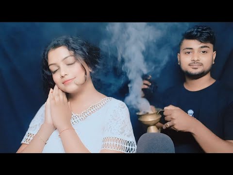 ASMR Relaxing Indian Hair Treatment | Oil Massage, Hair Play, Hair Brushing, Scalped Massage |