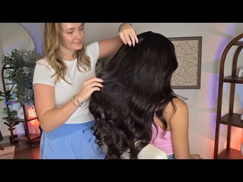 ASMR Ultimate Hair Play, Back, Shoulder & Arm Scratching + Gua Sha & Ice Globes ✨ Sleepy Relaxation