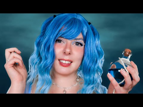 ASMR Water Goddess Drifts You To Sleep (hand movements, water massage & face touching)