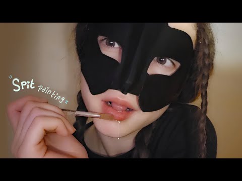 ASMR: Spit Painting YOUR FACE 🫵🏻• no talking • with brush • my favorite #asmr 14