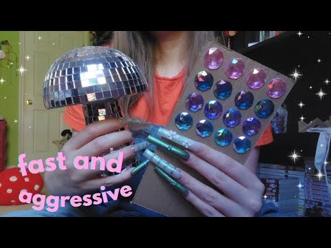 SCRATCHING YOUR BRAIN TYPE OF TRIGGERS ASMR *fast and aggressive*